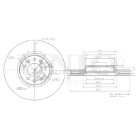 Диск тормозной передний UNIO BRD-20363 U8 IHV 1441314276
