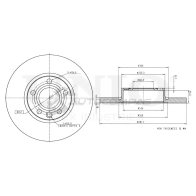 Диск тормозной передний UNIO BRD-20270 C2FZZ A 1441314279