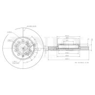 Диск тормозной передний UNIO 3J9 JJWM 1441314282 BRD-20021