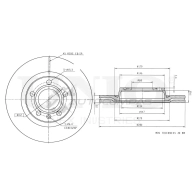 Диск тормозной передний UNIO BRD-20094 1441314287 X0L4J BP
