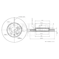 Диск тормозной передний UNIO BRD-20004 AU4RCZ Z 1441314288
