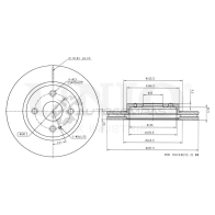 Диск тормозной передний UNIO BRD-20393 1441314297 8U LSJT