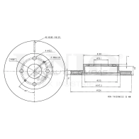 Диск тормозной передний UNIO BRD-20431 1441314299 49 EDR3