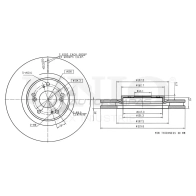 Диск тормозной передний UNIO BRD-20469 1441314305 TZ272B Z