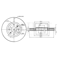 Диск тормозной передний UNIO 1441314311 AVII BR BRD-20035