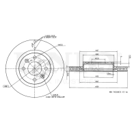 Диск тормозной передний UNIO BRD-20029 1441314314 XOI XQ1