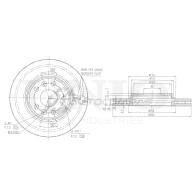 Диск тормозной передний UNIO TRNLE G6 BRD-20499 1441314316