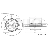 Диск тормозной передний UNIO BRD-20301 37 WOJ 1441314319