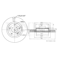 Диск тормозной передний UNIO BD7 U6 BRD-20316 1441314322