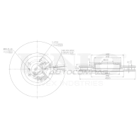 Диск тормозной передний UNIO GPM OGND BRD-20547 1441314323