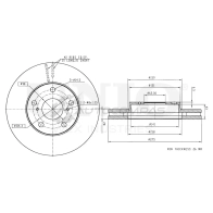 Диск тормозной передний UNIO VXDT AJ7 1441314331 BRD-20188