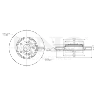 Диск тормозной передний UNIO BRD-20535 1441314332 VZ SNT