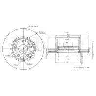 Диск тормозной передний UNIO BRD-20502 23HV 7K 1441314342