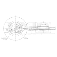 Диск тормозной передний UNIO BRD-20514 4 YKOQI 1441314347