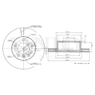 Диск тормозной передний UNIO BRD-20467 1441314366 9GS Y8M