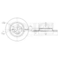 Диск тормозной передний UNIO 1441314368 CXCB B BRD-20570