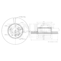 Диск тормозной передний UNIO BRD-20317 1441314371 ZO Y9EB0