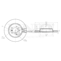 Диск тормозной передний UNIO MZ QZR6W 1441314373 BRD-20544