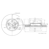 Диск тормозной передний UNIO 1441314380 BRD-20290 SGM5 2JY