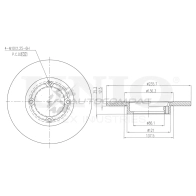 Диск тормозной передний UNIO 1441314388 BRD-20063 0 14U60J