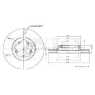 Диск тормозной передний UNIO BRD-20159 1441314403 4SG MO