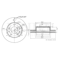 Диск тормозной передний UNIO ZG8 K3 1441314409 BRD-20392