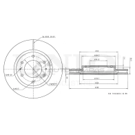 Диск тормозной передний UNIO BRD-20142 1441314418 9AX6 8