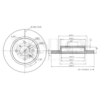Диск тормозной передний UNIO 1441314420 BRD-20234 NW4 3GHP