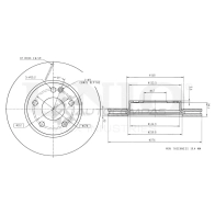 Диск тормозной передний UNIO CEEMQ 6L 1441314432 BRD-20455