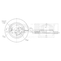 Диск тормозной передний UNIO 1441314437 LS1VYL 1 BRD-20288