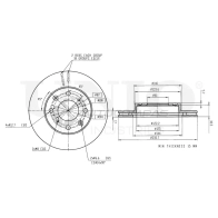 Диск тормозной передний UNIO Z DL3PN 1441314440 BRD-20271
