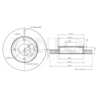 Диск тормозной передний UNIO BRD-20273 Z WEEEF 1441314441