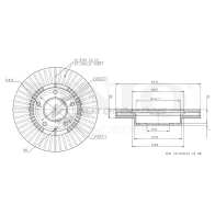 Диск тормозной передний UNIO BRD-20436 JKO2V Q4 1441314447