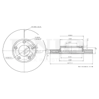 Диск тормозной передний UNIO BRD-20045 1441314456 63DL QGE