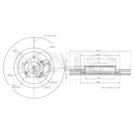 Диск тормозной передний UNIO BRD-20586 UC RVG4 1441314457