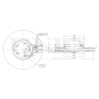 Диск тормозной передний UNIO BRD-20358 1441314466 2TI UF