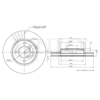 Диск тормозной передний UNIO BRD-20263 ZEL5 T4 1441314469