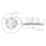 Диск тормозной передний UNIO 1441314470 FSBVM9 N BRD-20407