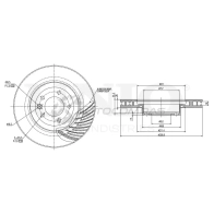 Диск тормозной передний левый UNIO BRD-20587 1441314478 LUFV W
