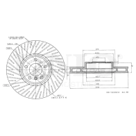 Диск тормозной передний левый UNIO 1441314481 BRD-20562 EGLSI LL