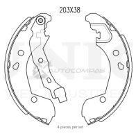 Колодки тормозные барабанные задние UNIO II LWZ 1441314511 BRP-10006