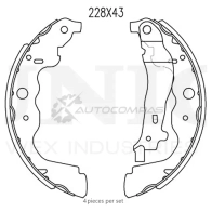 Колодки тормозные барабанные задние UNIO K JJDDNY 1441314515 BRP-10020