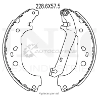 Колодки тормозные барабанные задние UNIO BRP-10067 1441314524 0N VVU6J