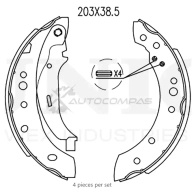 Колодки тормозные барабанные задние UNIO BRP-10021 1441314540 BL M0U0