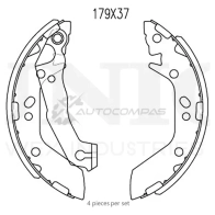 Колодки тормозные барабанные задние UNIO BRP-10056 1441314554 0DNU YDY