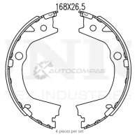 Колодки тормозные барабанные задние UNIO 9RGKCF X BRP-10105 1441314558