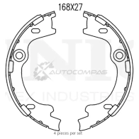 Колодки тормозные барабанные задние UNIO 1441314566 D32M3 DX BRP-10104