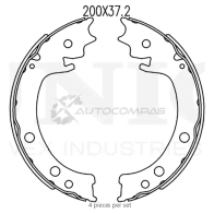 Колодки тормозные барабанные задние UNIO 9MCR K BRP-10051 1441314573