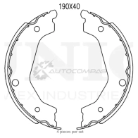 Колодки тормозные барабанные задние UNIO 1441314579 BRP-10037 0FG SG