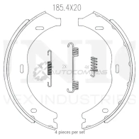 Колодки тормозные барабанные задние с установ. к-том UNIO 1441314587 BRP-10084 A8EU 56